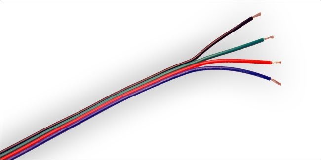Aansluitkabel LED kleurenverlichting 5M