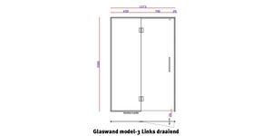 Glaswand model 3