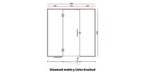 Glaswand model 5